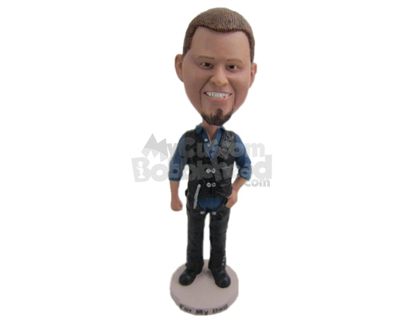 Custom Bobblehead Handsome Guy With An Awesome Half Jacket - Leisure & Casual Casual Males Personalized Bobblehead & Cake Topper Custom Bobblehead Handsome Guy With An Awesome Half Jacket - Leisure & Casual Casual Males Personalized Bobblehead & Cake Topper